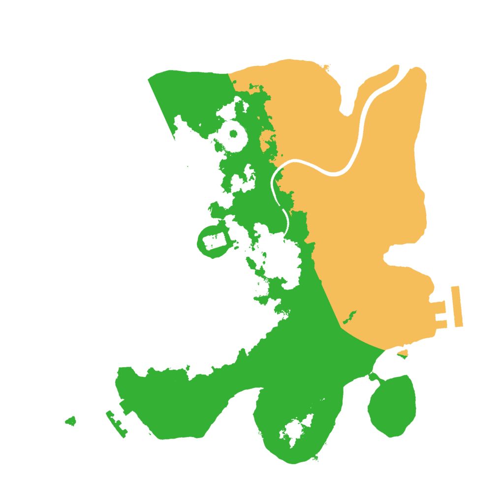 Biome Rust Map: Procedural Map, Size: 2500, Seed: 198536458