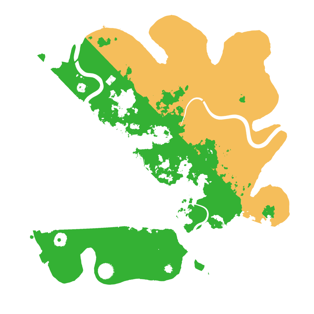 Biome Rust Map: Procedural Map, Size: 3500, Seed: 534984540