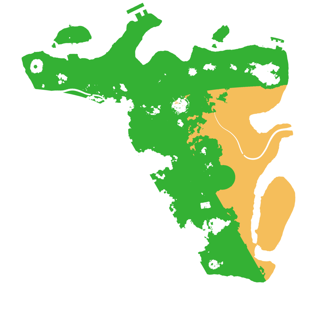 Biome Rust Map: Procedural Map, Size: 3500, Seed: 1918725900