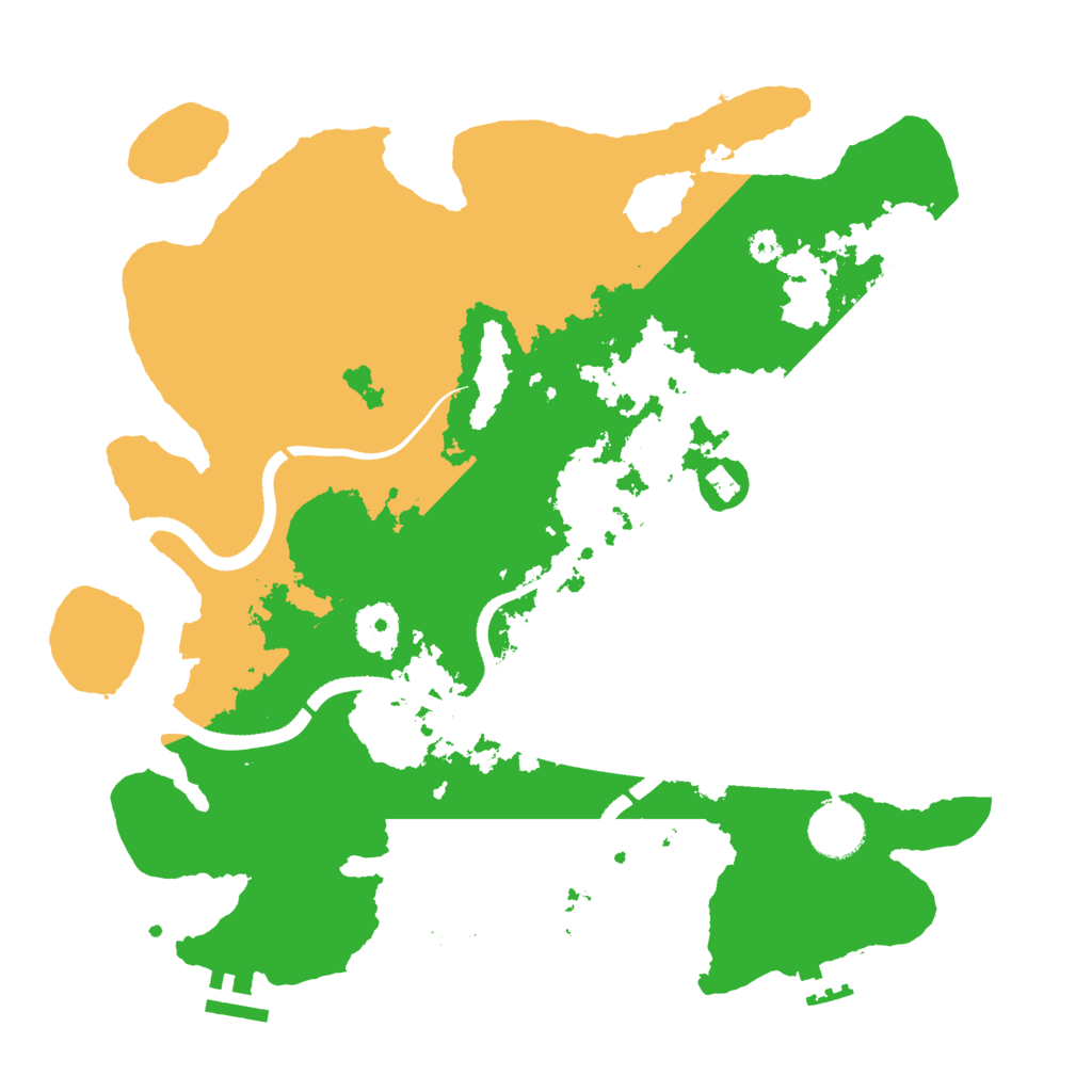 Biome Rust Map: Procedural Map, Size: 3500, Seed: 18857136