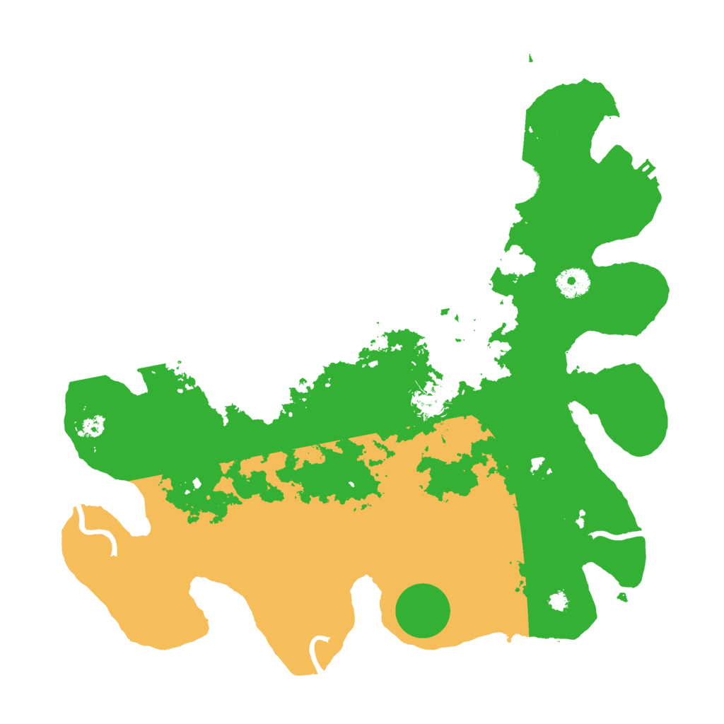 Biome Rust Map: Procedural Map, Size: 3500, Seed: 45639