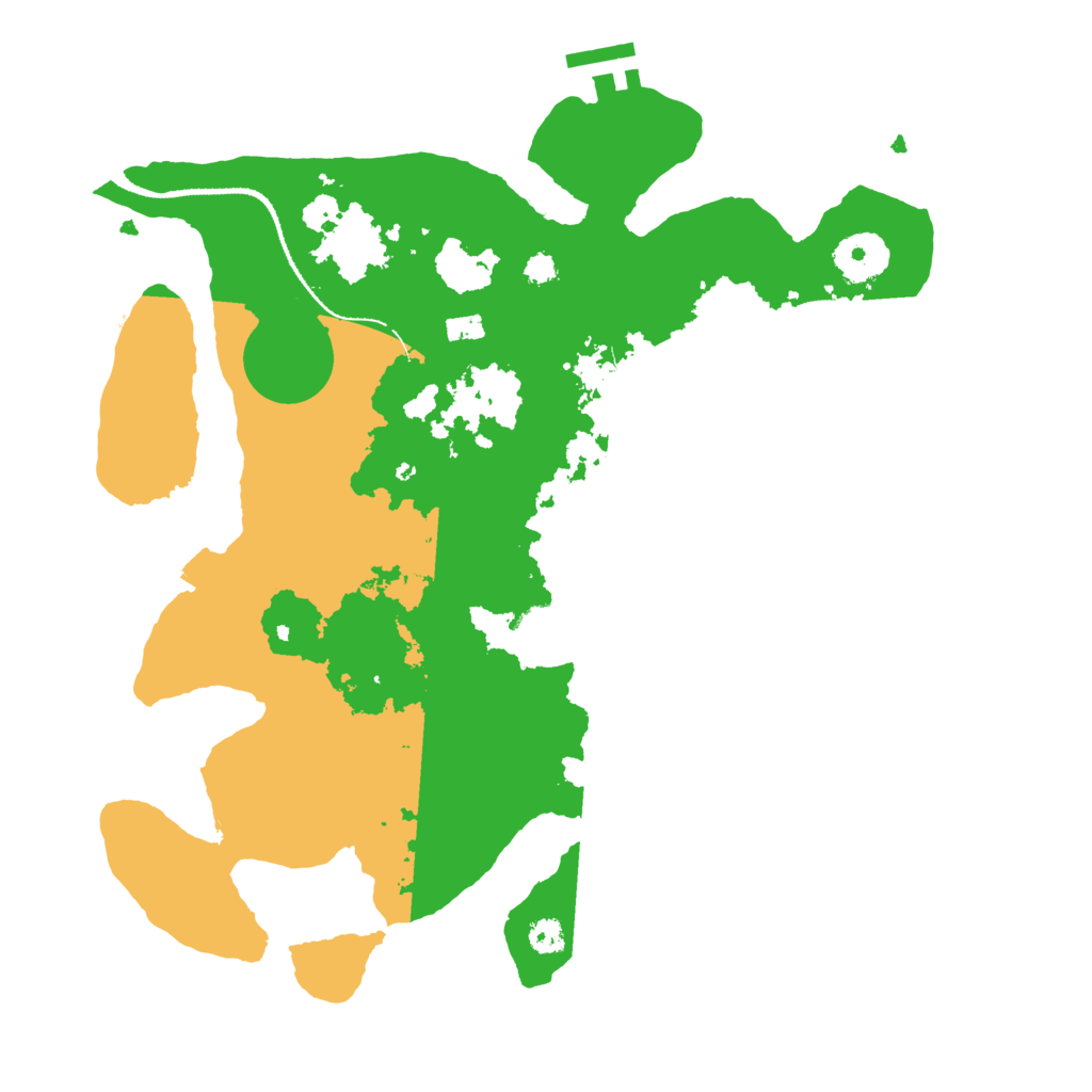 Biome Rust Map: Procedural Map, Size: 3200, Seed: 3244324