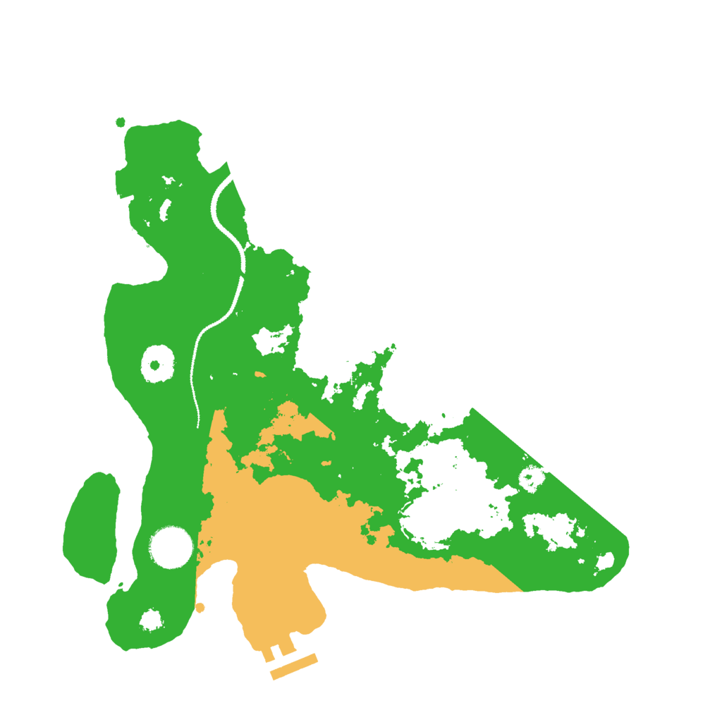 Biome Rust Map: Procedural Map, Size: 3000, Seed: 30861