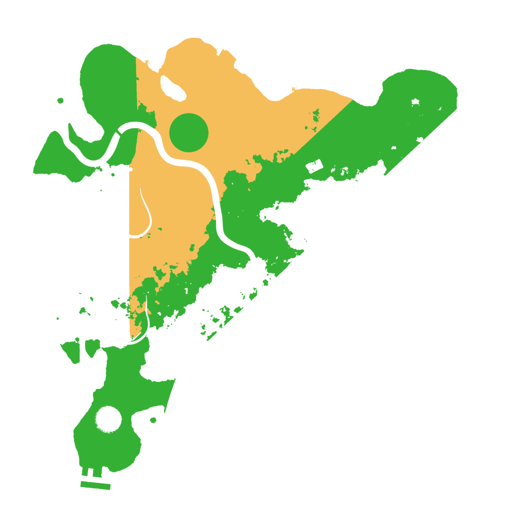 Biome Rust Map: Procedural Map, Size: 3500, Seed: 954