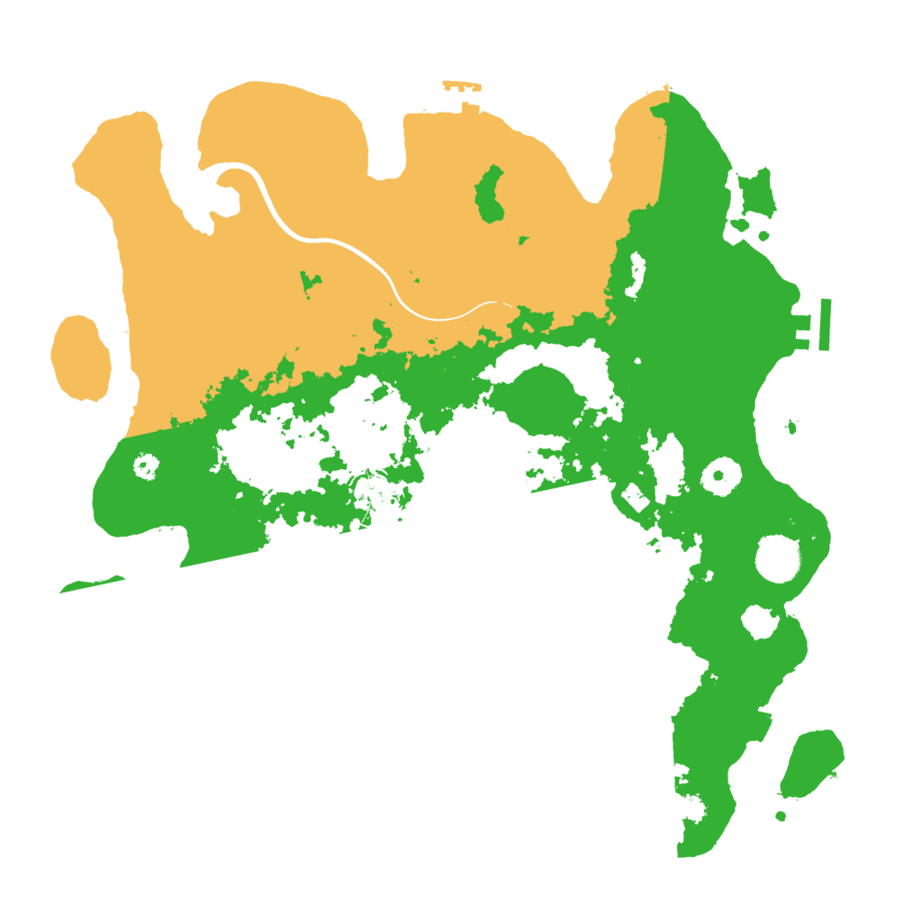Biome Rust Map: Procedural Map, Size: 3600, Seed: 9809424