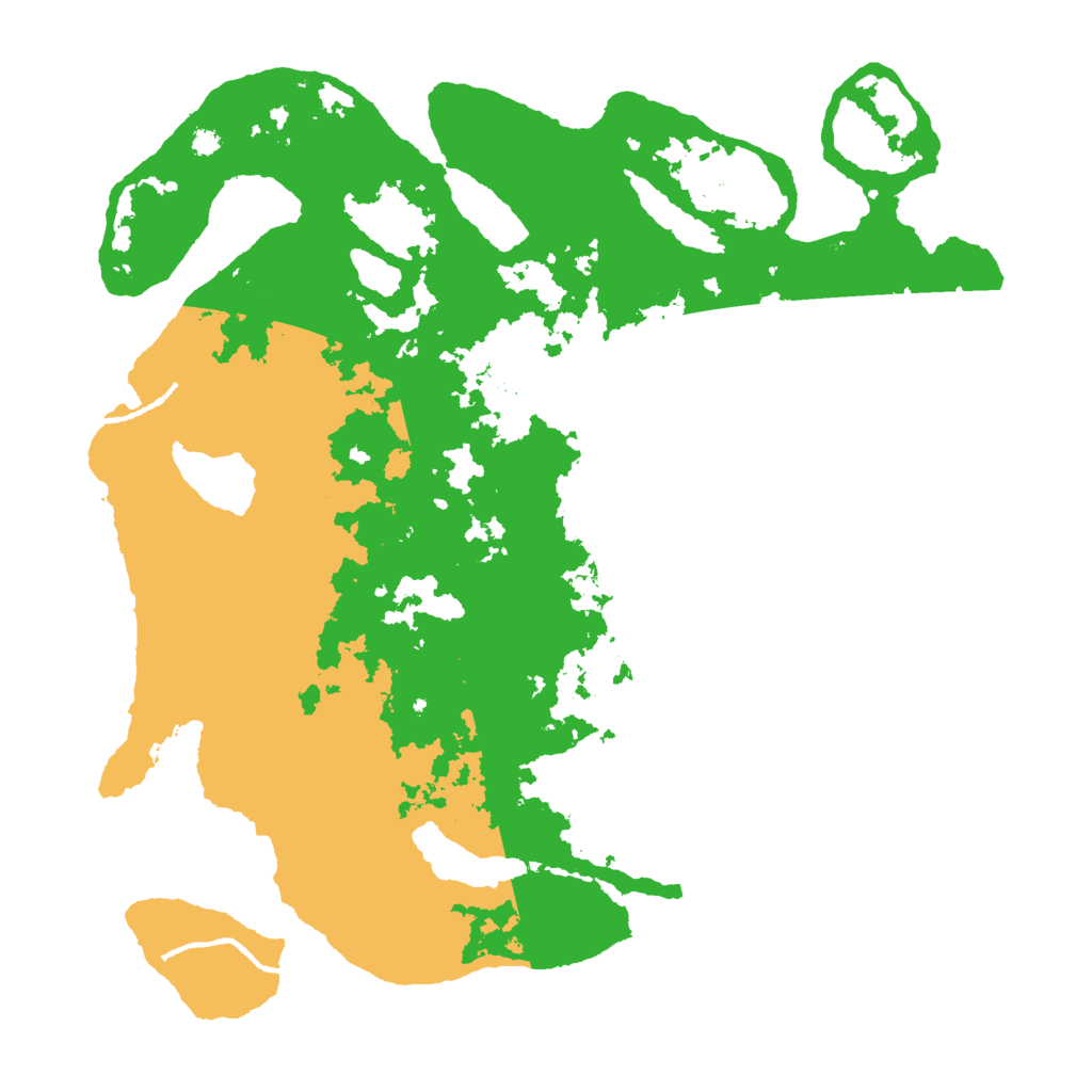 Biome Rust Map: Procedural Map, Size: 3700, Seed: 18459