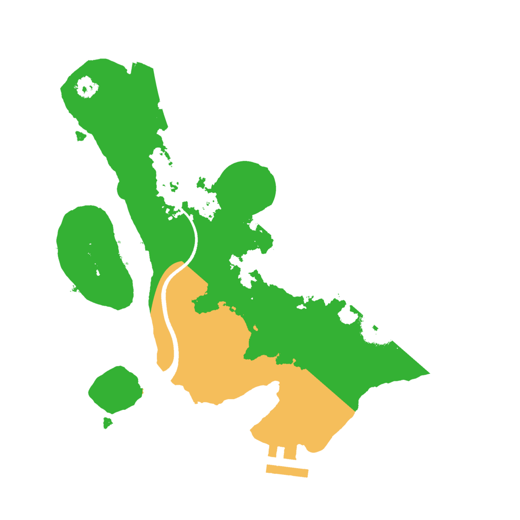 Biome Rust Map: Procedural Map, Size: 2500, Seed: 1458