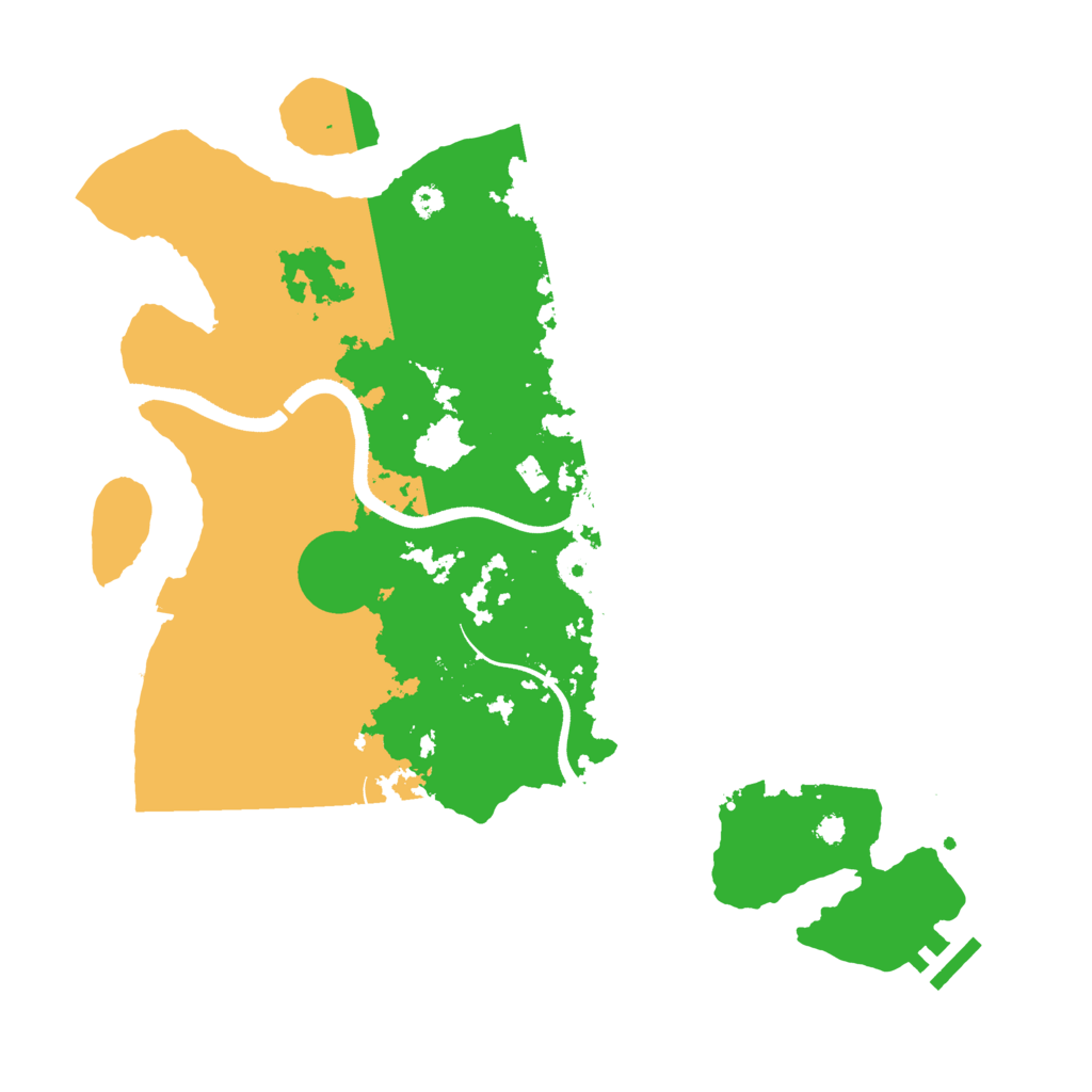 Biome Rust Map: Procedural Map, Size: 3500, Seed: 769525176
