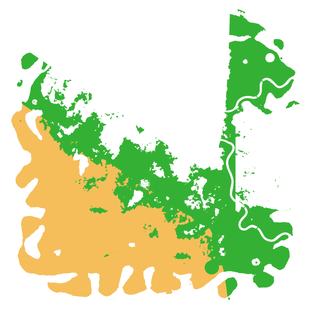 Biome Rust Map: Procedural Map, Size: 6000, Seed: 592847