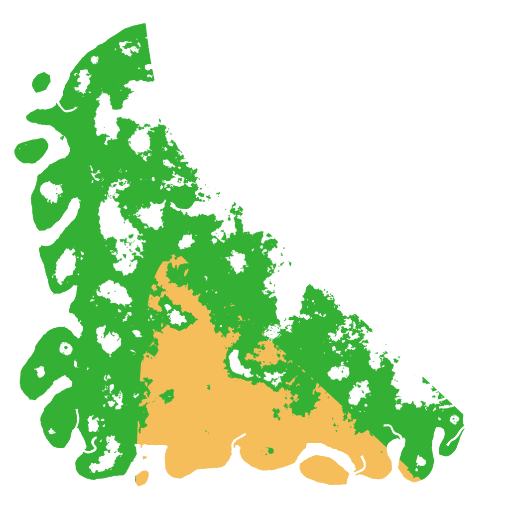 Biome Rust Map: Procedural Map, Size: 6000, Seed: 5594571