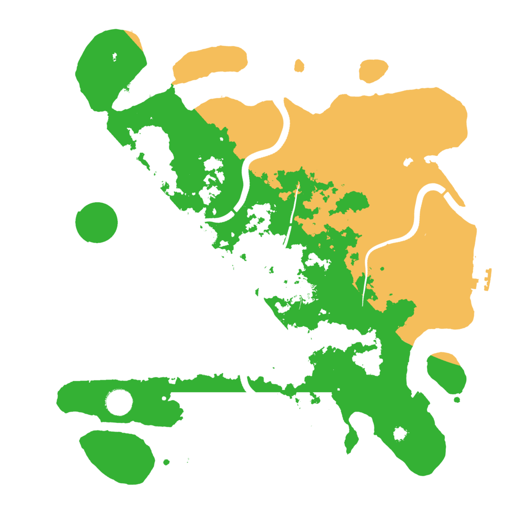 Biome Rust Map: Procedural Map, Size: 3500, Seed: 251307