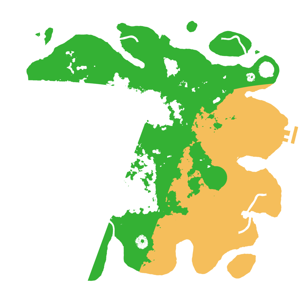 Biome Rust Map: Procedural Map, Size: 3500, Seed: 1149