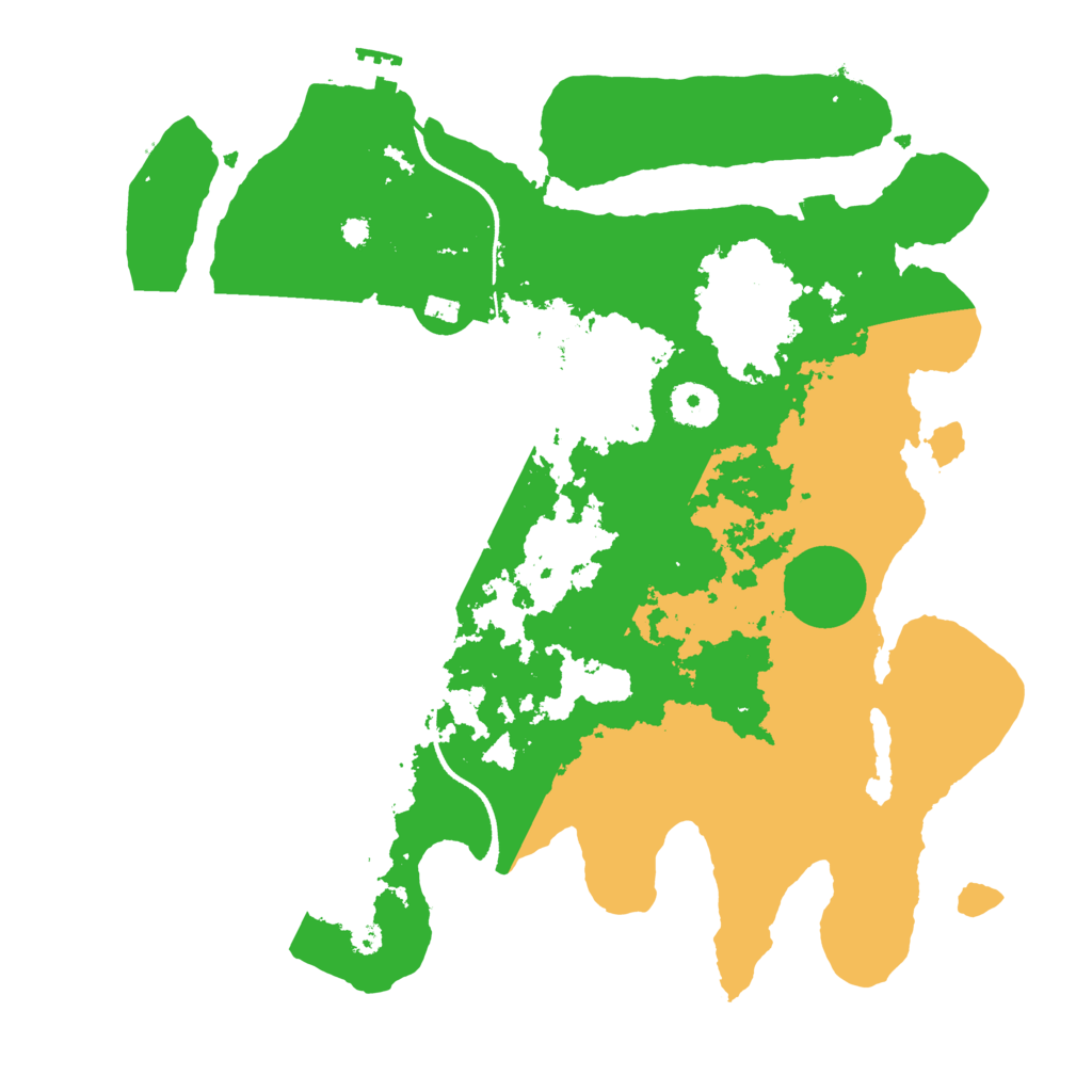 Biome Rust Map: Procedural Map, Size: 3500, Seed: 1746546296