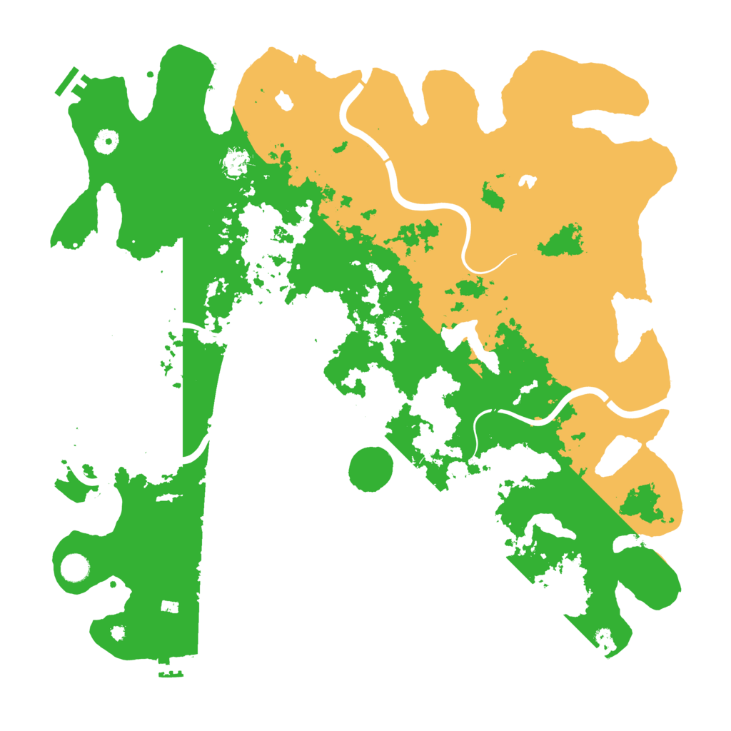 Biome Rust Map: Procedural Map, Size: 4500, Seed: 13423