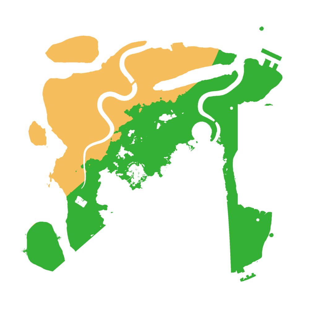Biome Rust Map: Procedural Map, Size: 3000, Seed: 1199420357