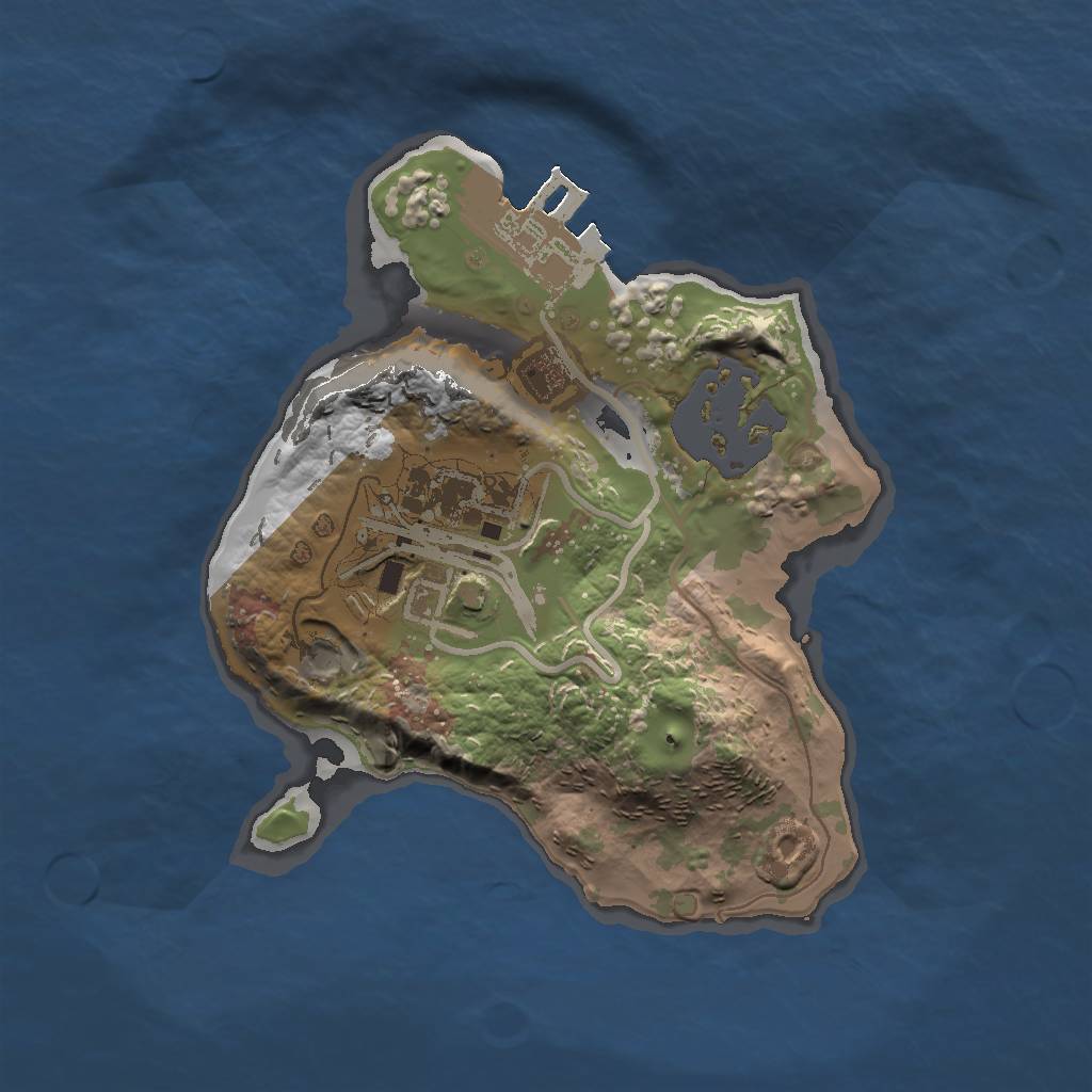 Rust Map: Procedural Map, Size: 1500, Seed: 812, 5 Monuments