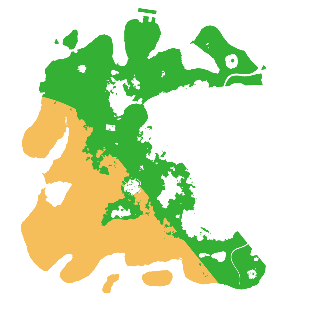 Biome Rust Map: Procedural Map, Size: 3500, Seed: 56194