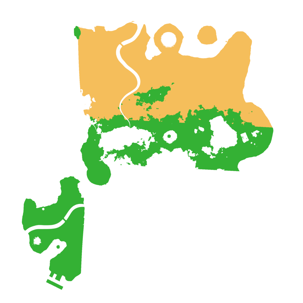 Biome Rust Map: Procedural Map, Size: 3500, Seed: 1131089587