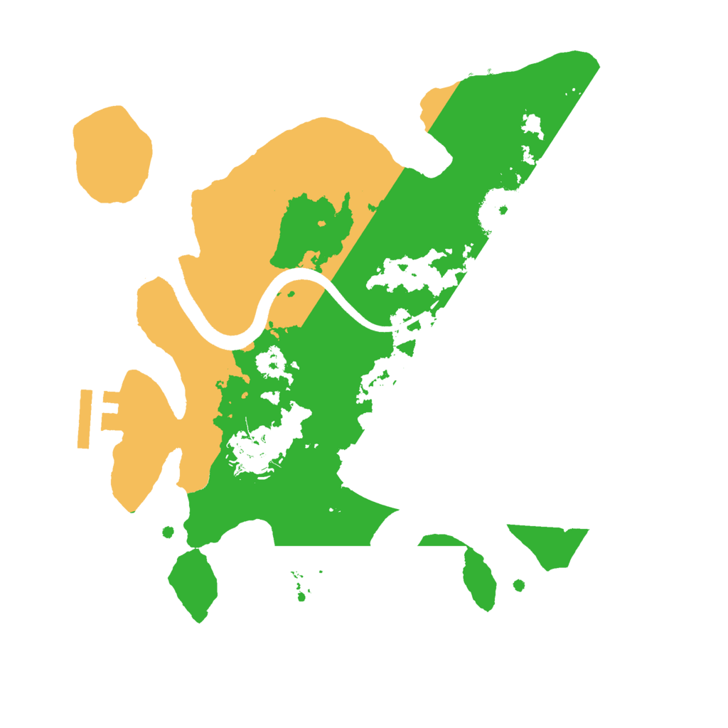 Biome Rust Map: Procedural Map, Size: 2500, Seed: 187036