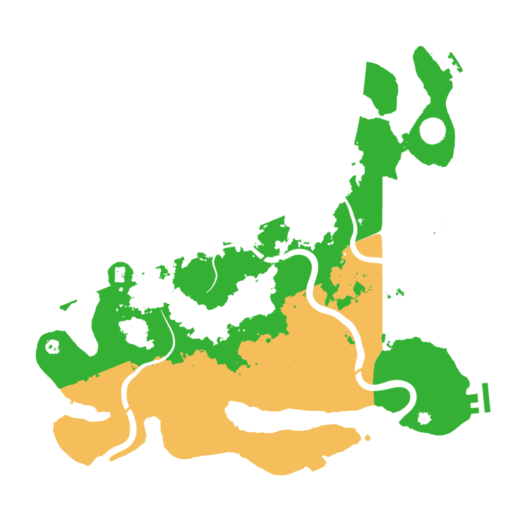 Biome Rust Map: Procedural Map, Size: 3500, Seed: 73819370