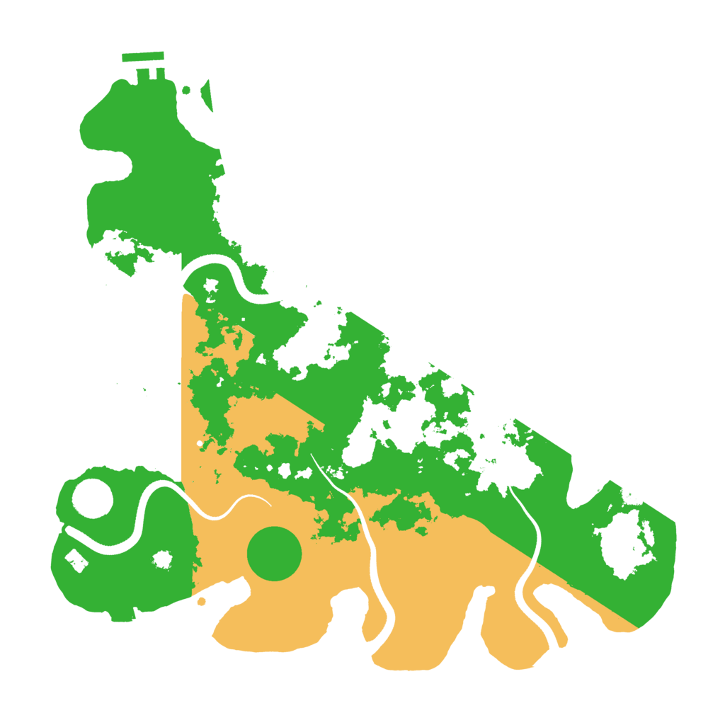 Biome Rust Map: Procedural Map, Size: 3500, Seed: 15467952