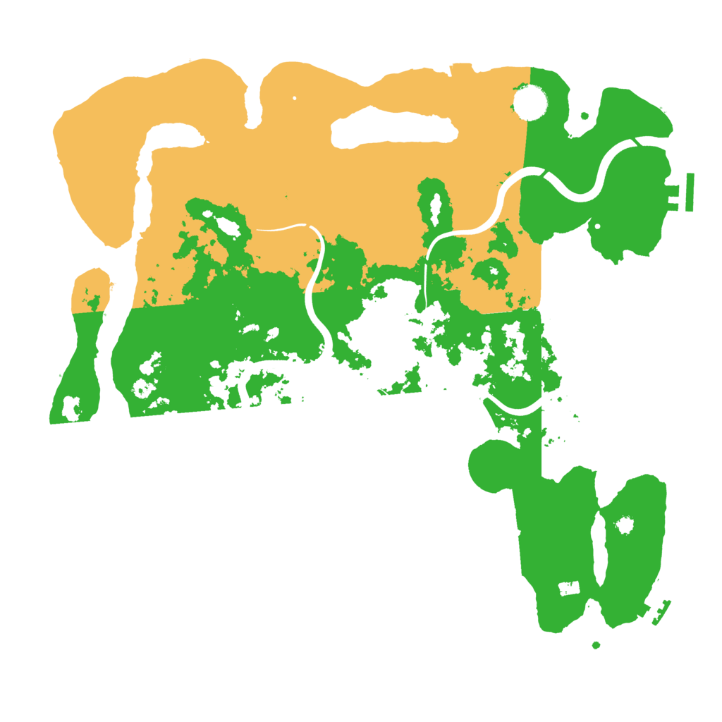 Biome Rust Map: Procedural Map, Size: 3800, Seed: 6969691