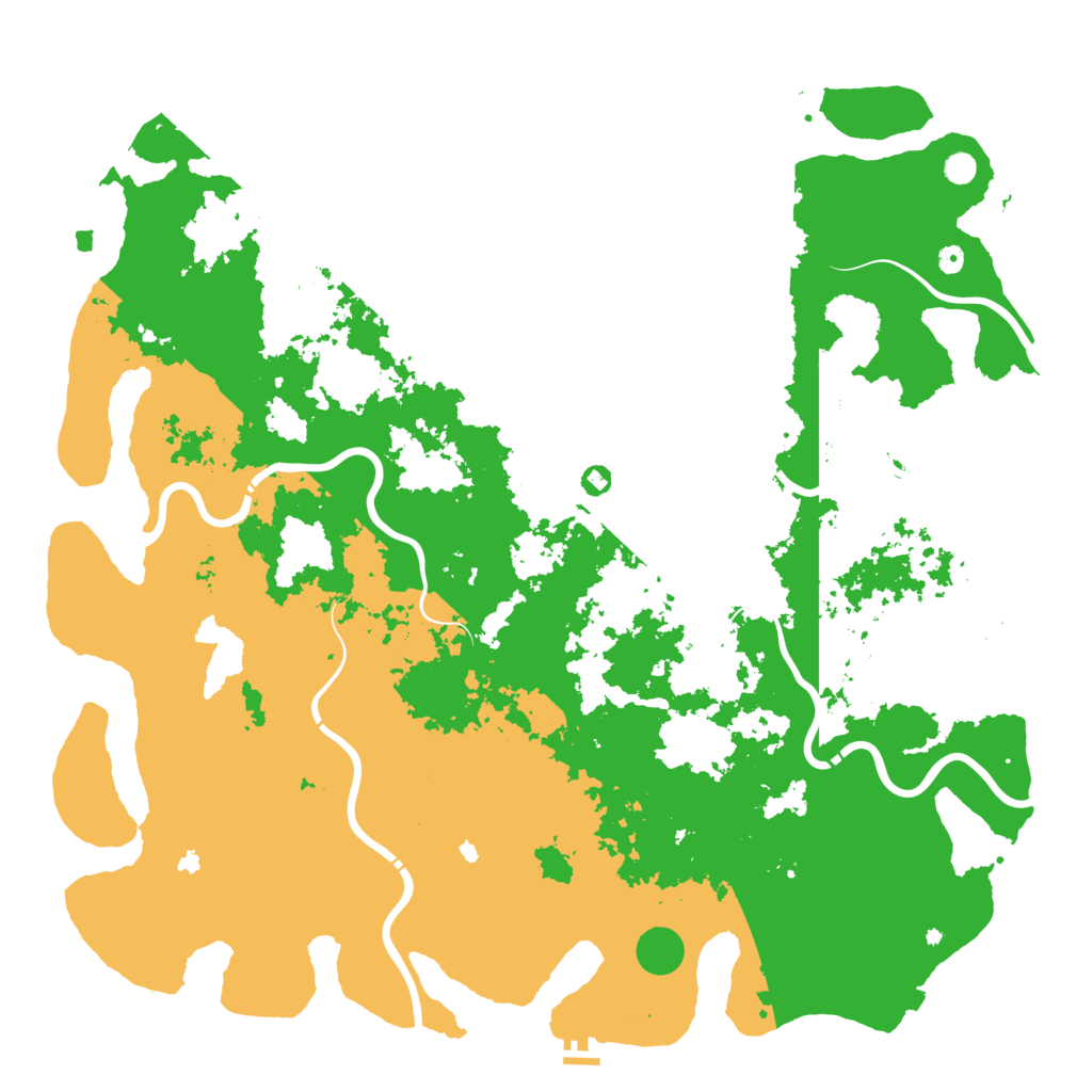 Biome Rust Map: Procedural Map, Size: 6000, Seed: 88971951