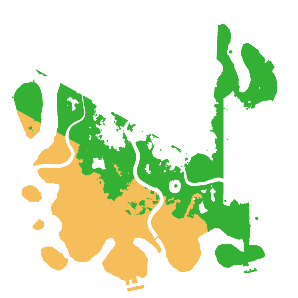 Biome Rust Map: Procedural Map, Size: 3500, Seed: 1057437469