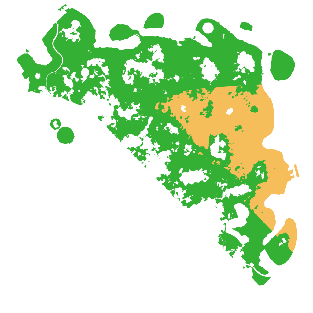 Biome Rust Map: Procedural Map, Size: 5000, Seed: 1119
