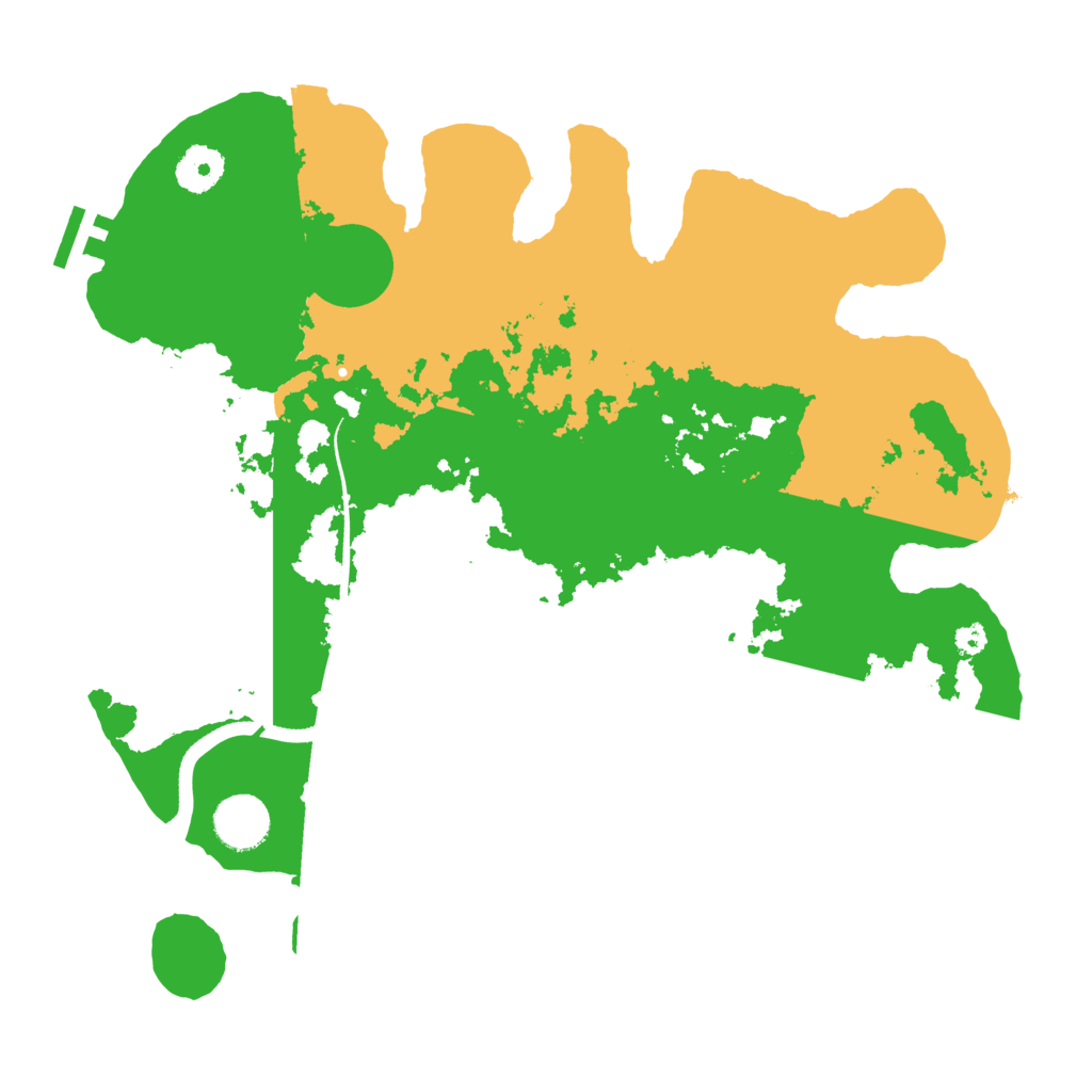 Biome Rust Map: Procedural Map, Size: 3500, Seed: 1523615