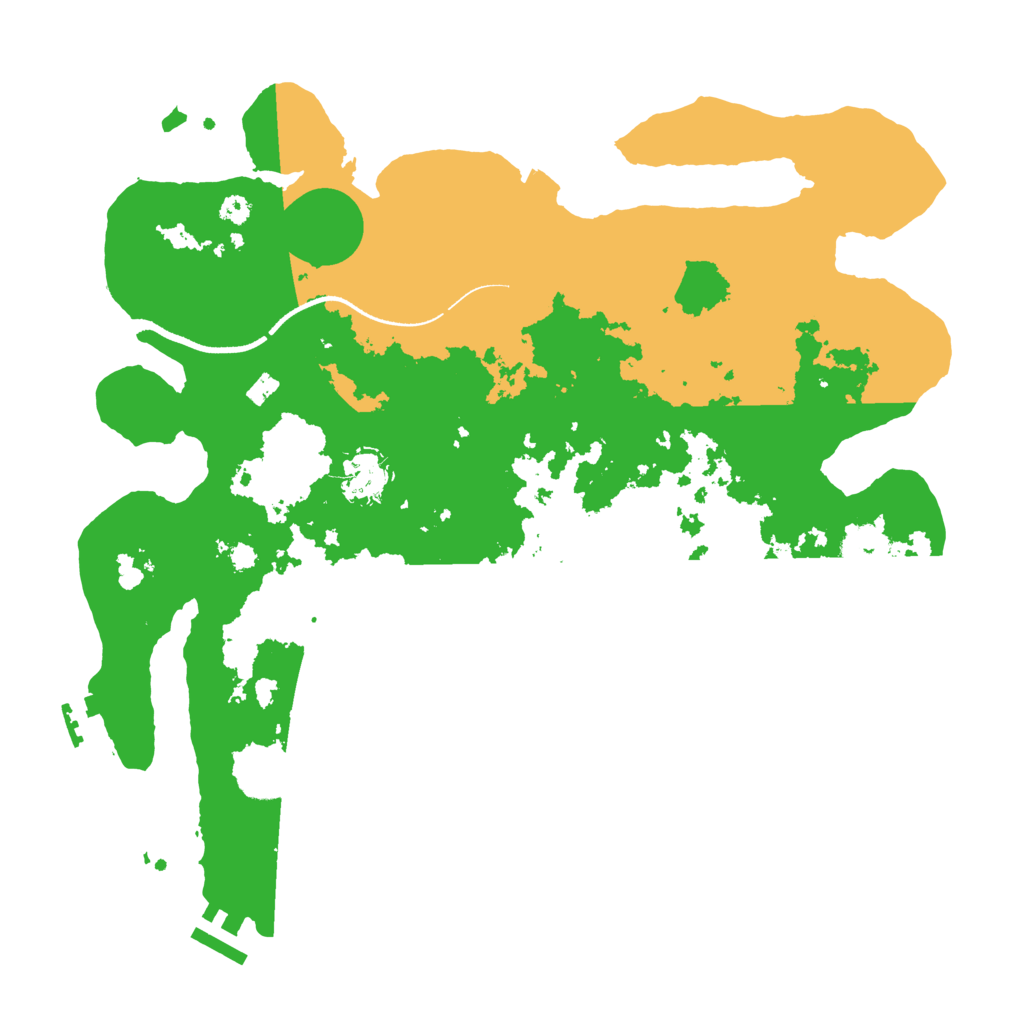 Biome Rust Map: Procedural Map, Size: 3500, Seed: 79173