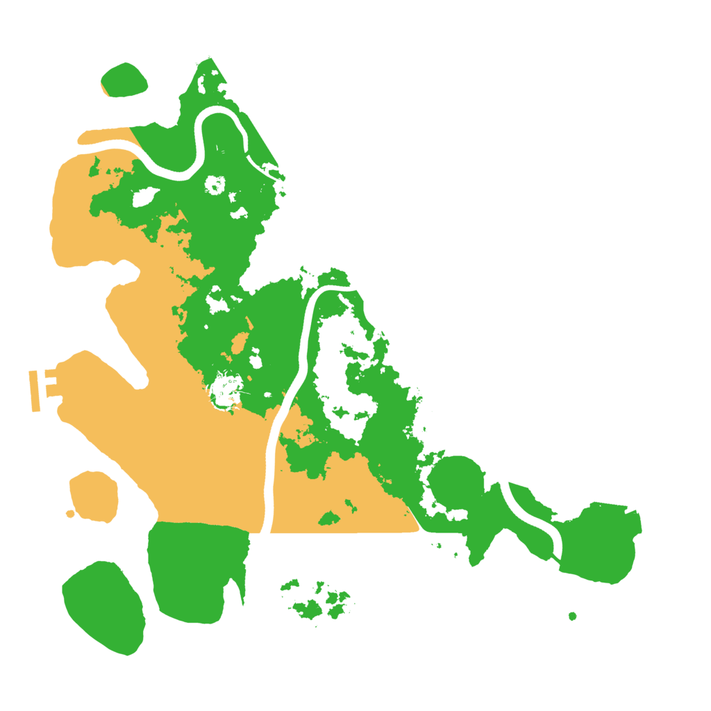 Biome Rust Map: Procedural Map, Size: 3500, Seed: 8542345