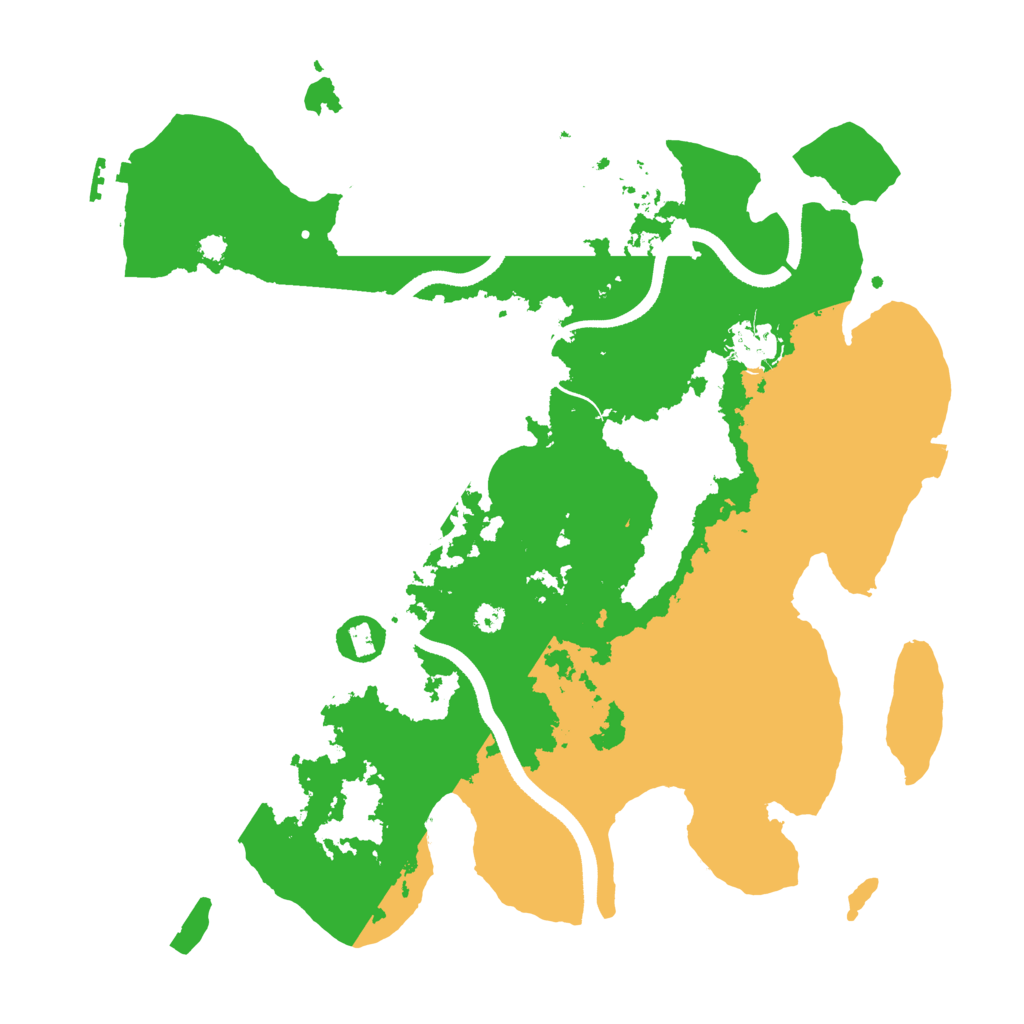 Biome Rust Map: Procedural Map, Size: 3500, Seed: 1116174947