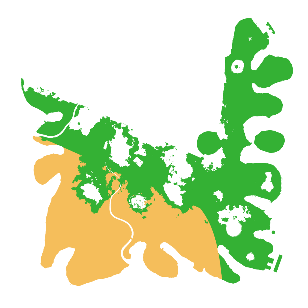 Biome Rust Map: Procedural Map, Size: 3500, Seed: 64541654