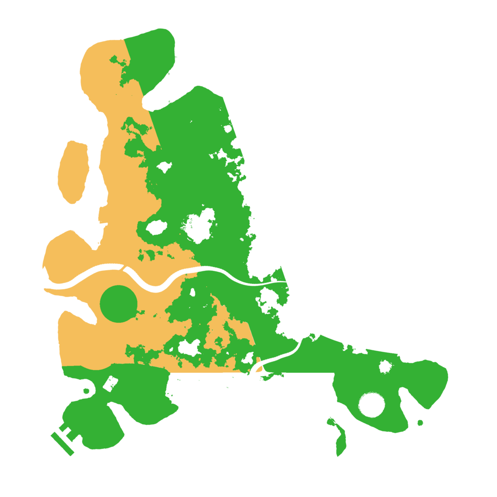 Biome Rust Map: Procedural Map, Size: 3500, Seed: 129112020