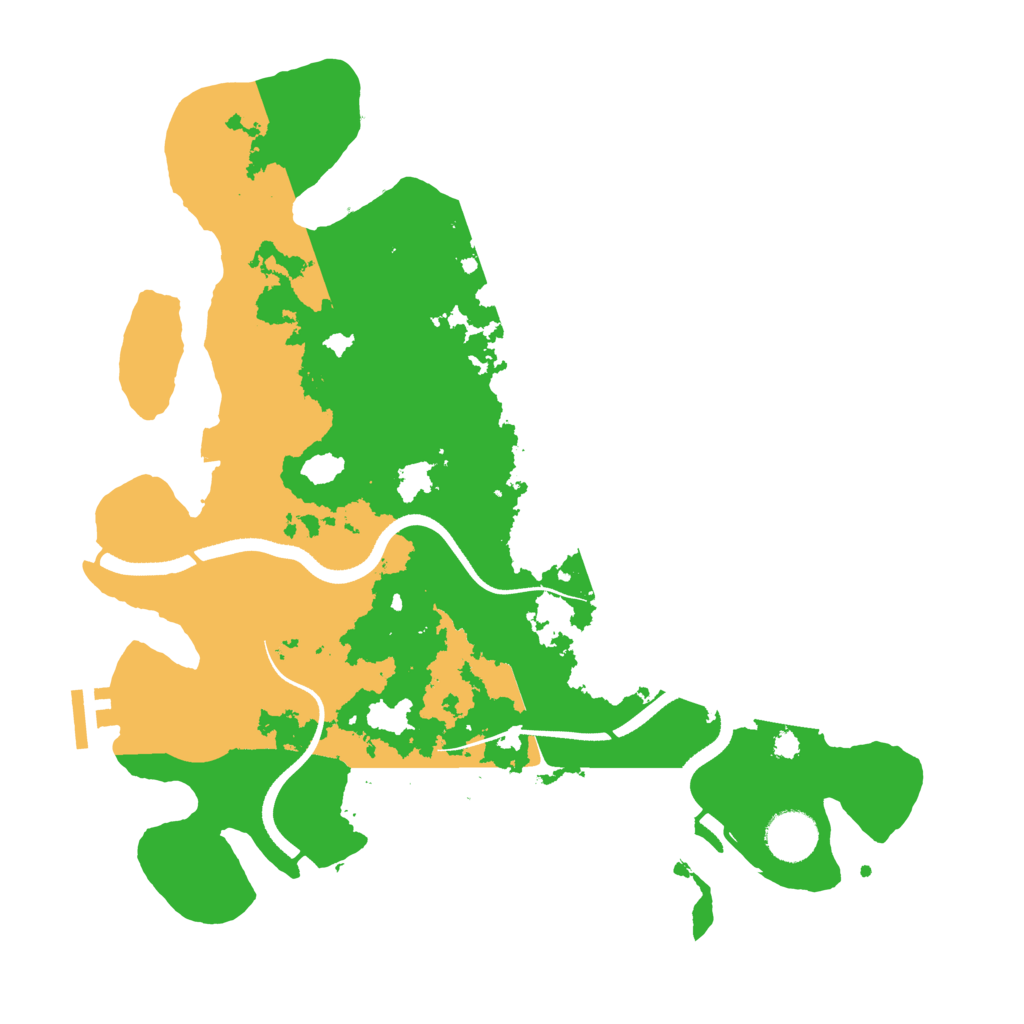 Biome Rust Map: Procedural Map, Size: 3500, Seed: 129112020