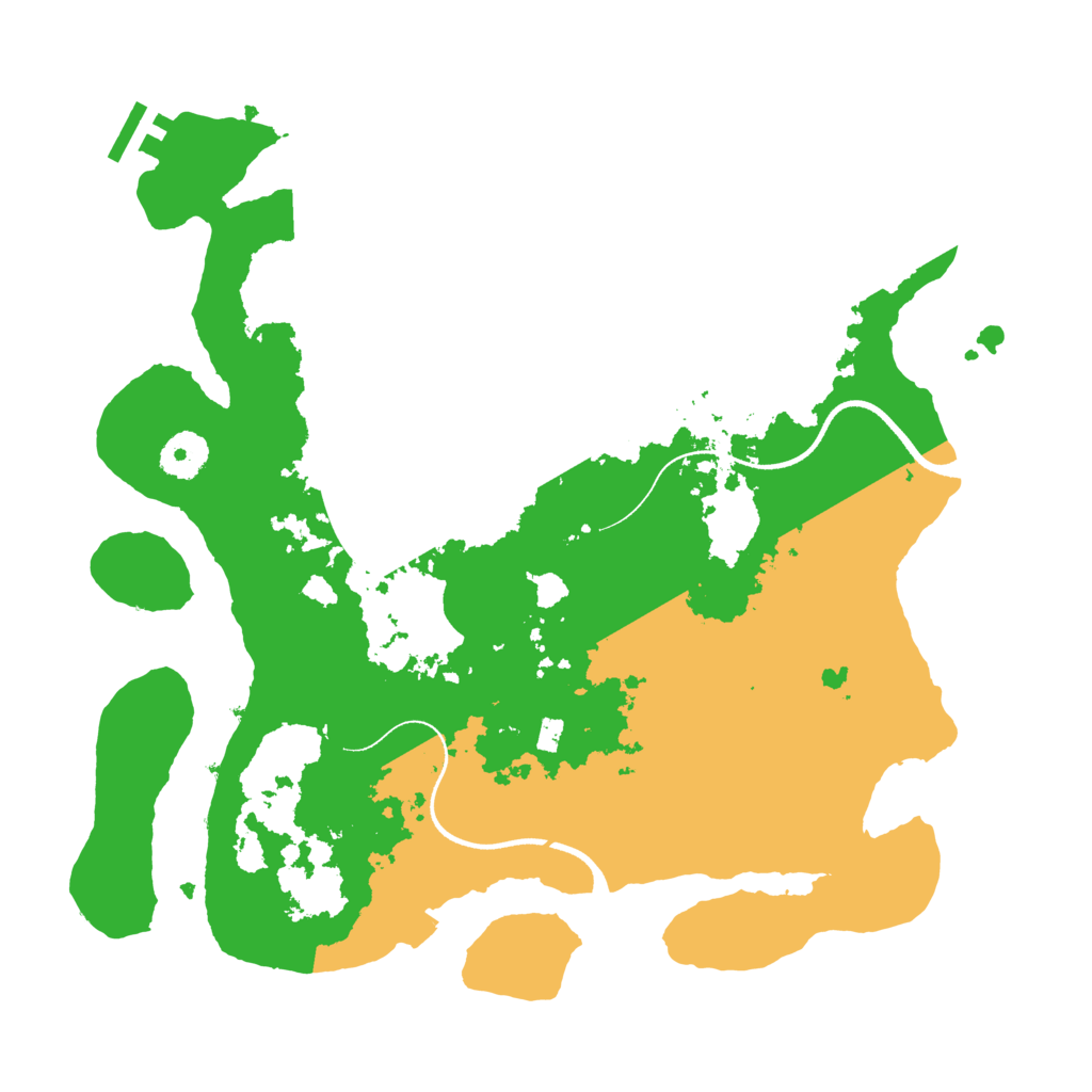 Biome Rust Map: Procedural Map, Size: 3500, Seed: 880928043