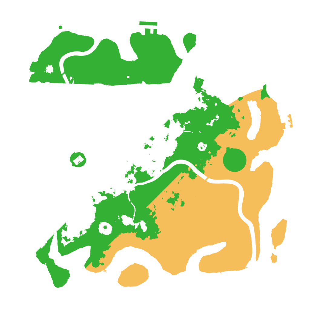 Biome Rust Map: Procedural Map, Size: 3500, Seed: 3526