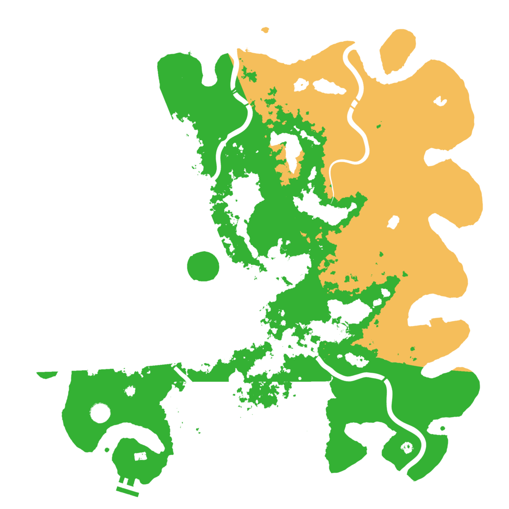 Biome Rust Map: Procedural Map, Size: 4500, Seed: 3221213