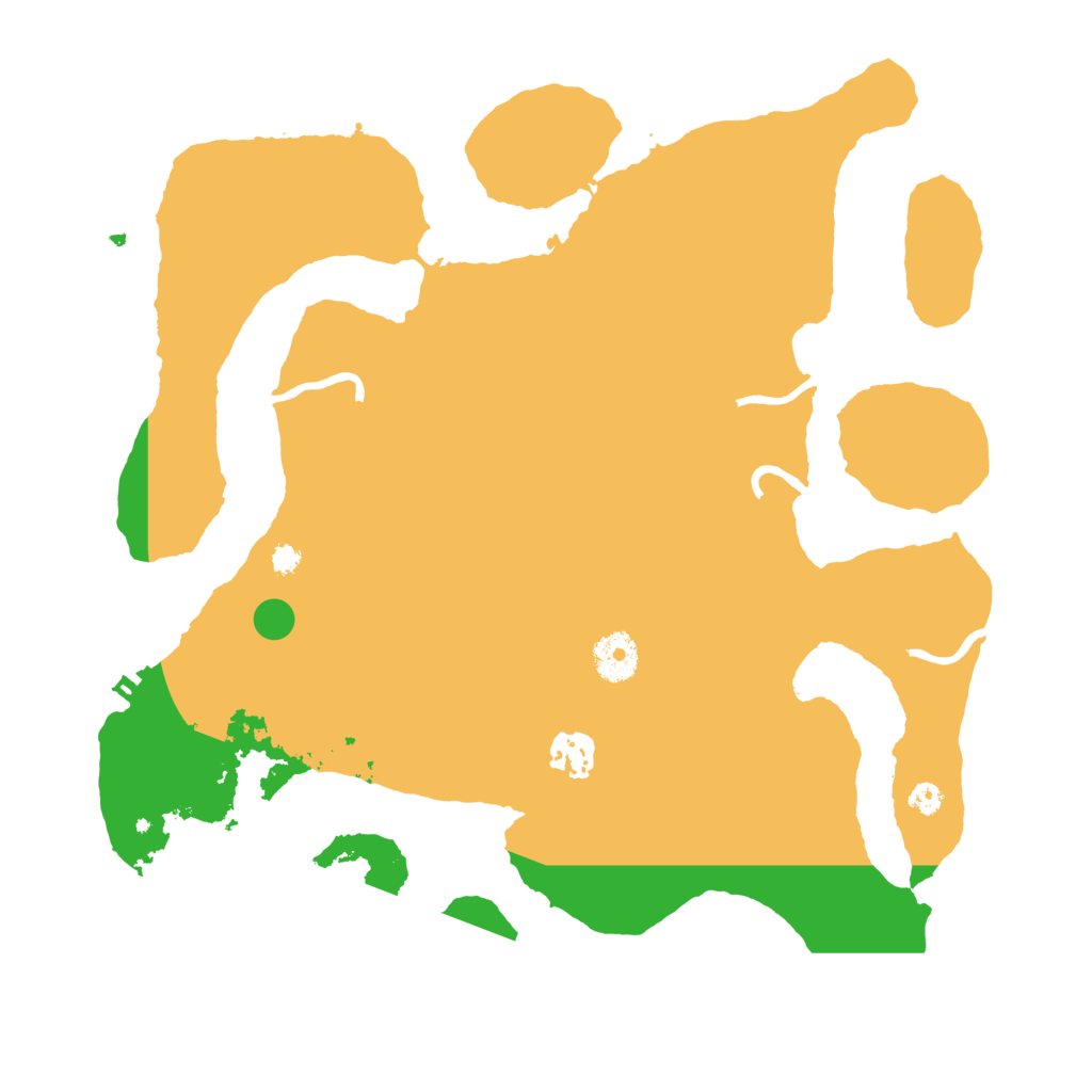 Biome Rust Map: Procedural Map, Size: 3500, Seed: 17820