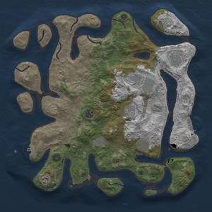 Thumbnail Rust Map: Procedural Map, Size: 3900, Seed: 21974102, 14 Monuments