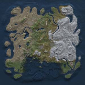 Thumbnail Rust Map: Procedural Map, Size: 4500, Seed: 1555212929, 15 Monuments