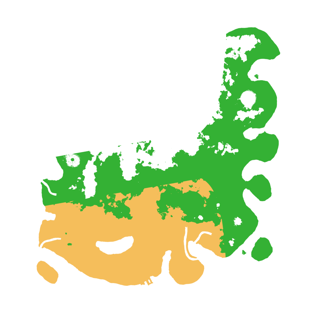 Biome Rust Map: Procedural Map, Size: 3500, Seed: 21552