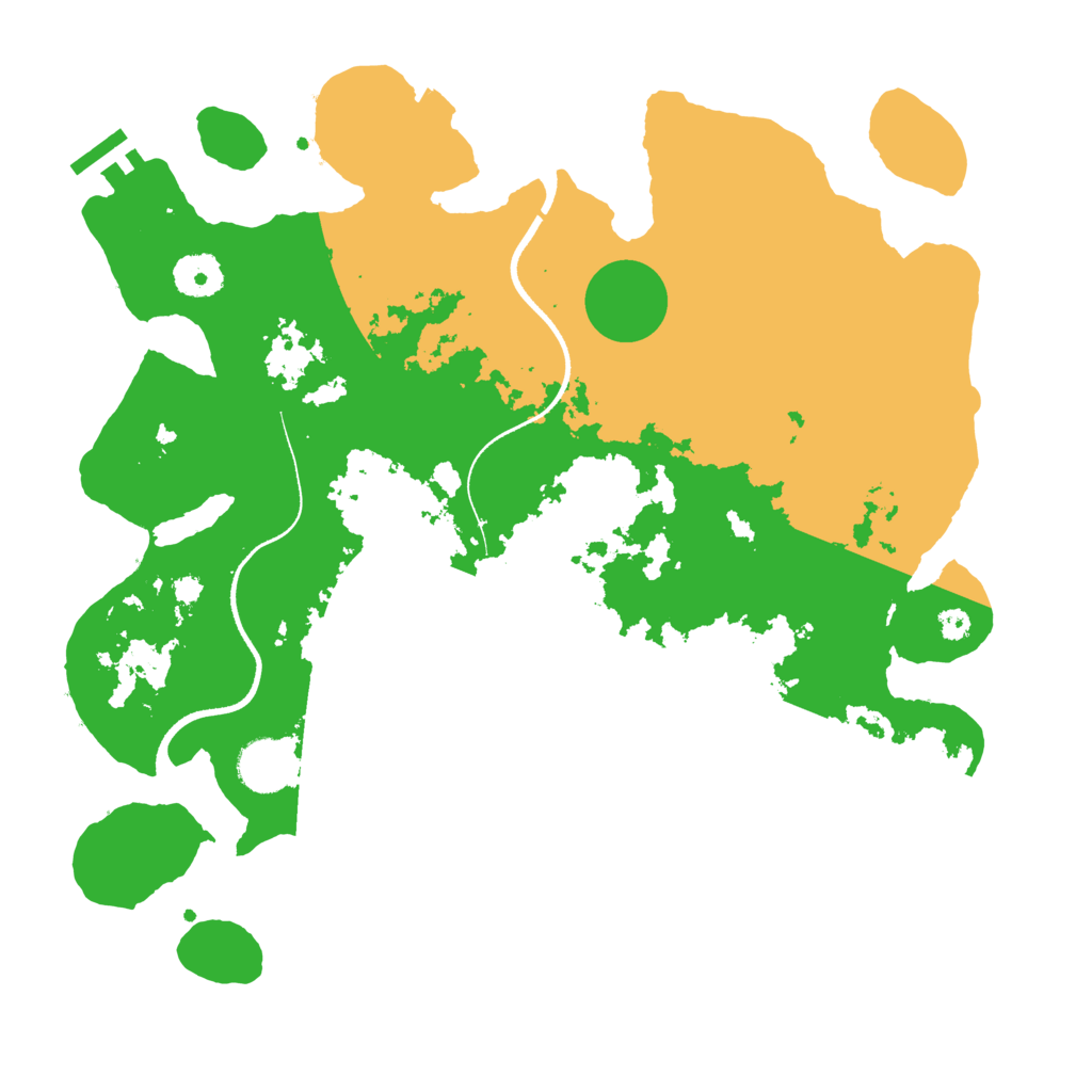 Biome Rust Map: Procedural Map, Size: 3500, Seed: 526212536