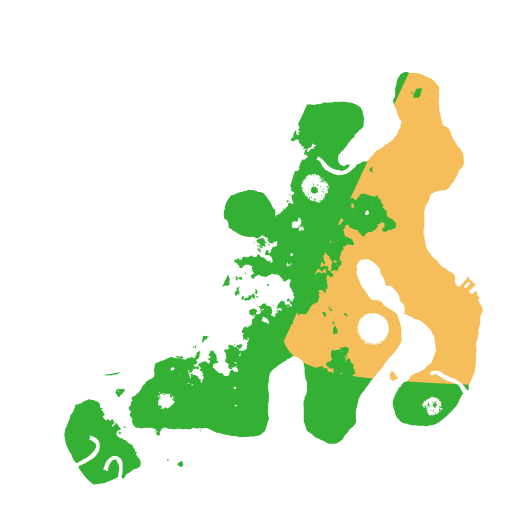 Biome Rust Map: Procedural Map, Size: 3000, Seed: 65480086
