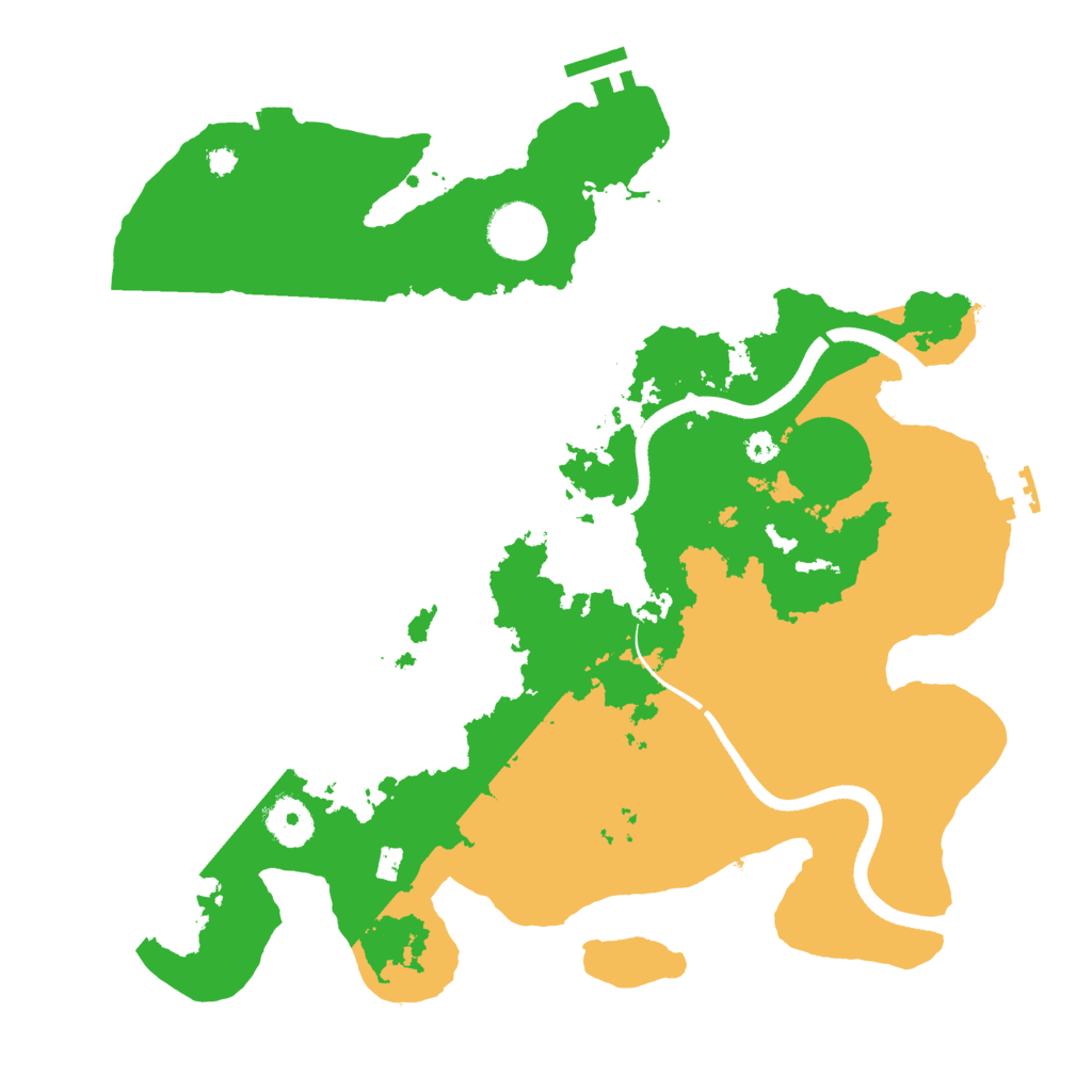 Biome Rust Map: Procedural Map, Size: 3500, Seed: 637