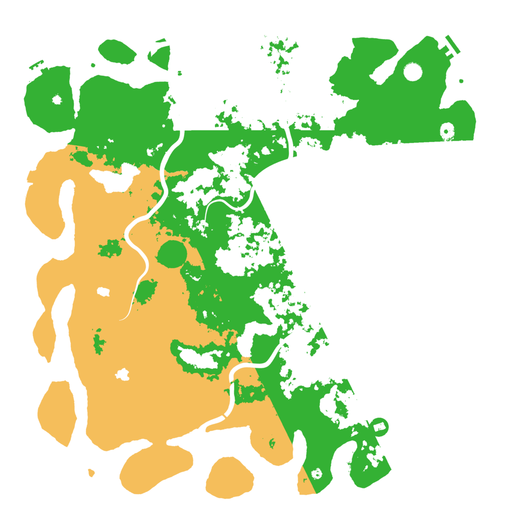 Biome Rust Map: Procedural Map, Size: 5000, Seed: 20201207