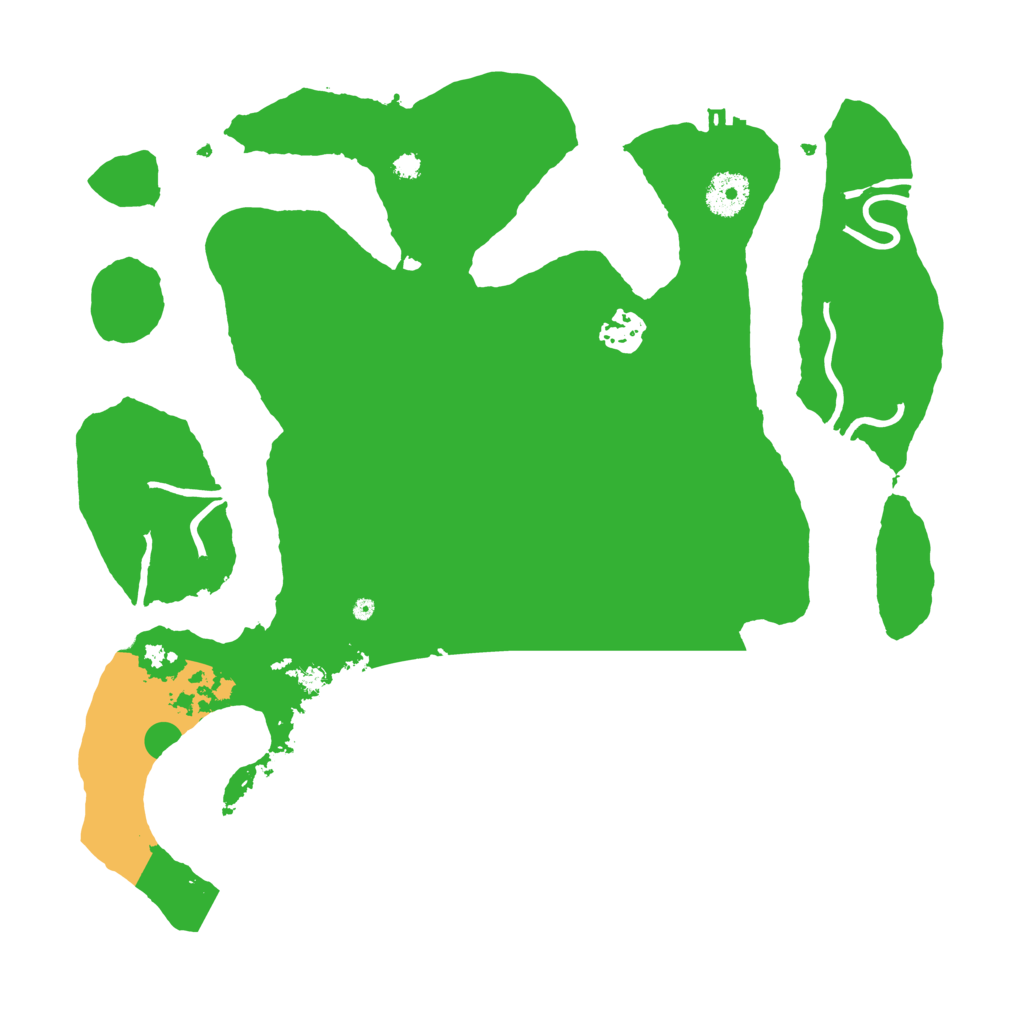 Biome Rust Map: Procedural Map, Size: 3530, Seed: 2190555