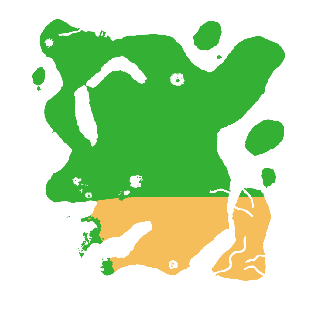 Biome Rust Map: Procedural Map, Size: 3500, Seed: 346321