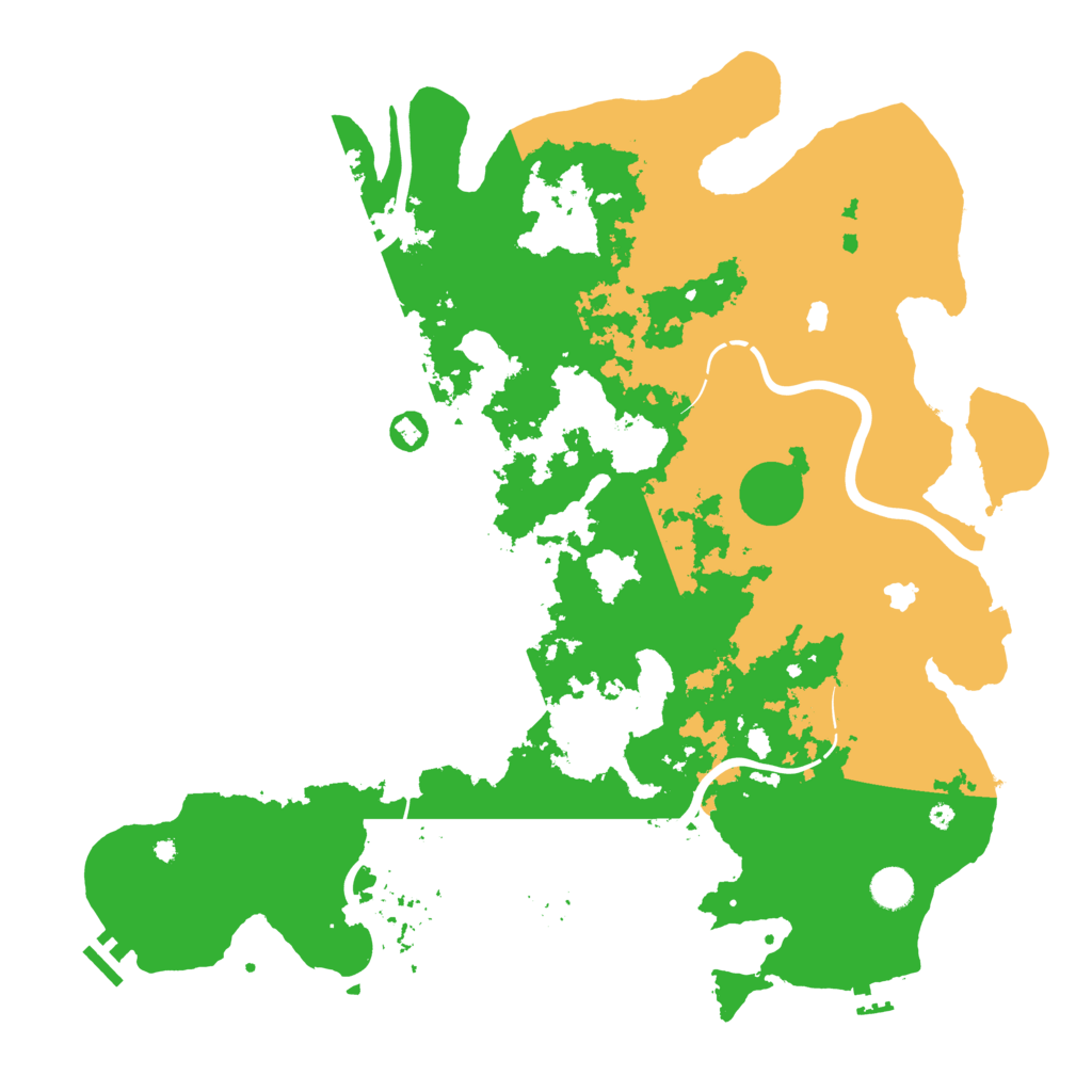 Biome Rust Map: Procedural Map, Size: 4500, Seed: 397641639